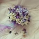 Wedding Bouquet Blue Purple Bridal Flower (Bouquet)